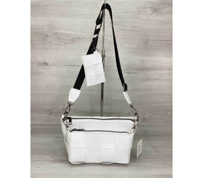 Жіноча сумка «Саллі» комплект 3 в 1 біла WeLassie