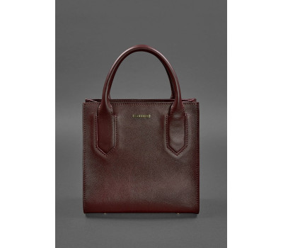 Шкіряна жіноча сумка-кроссбоді бордова - BN-BAG-28-vin BlankNote