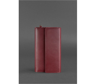 Шкіряний клатч-органайзер (Тревел-кейс) 5.1 бордовий - BN-TK-5-1-vin BlankNote