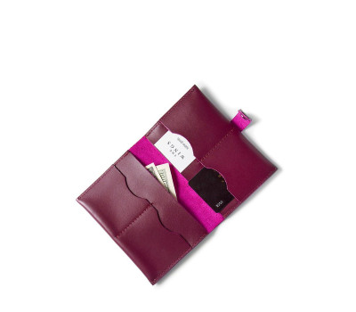 Шкіряна документниця бордова - TW-DocHolder-mars-ksr The Wings