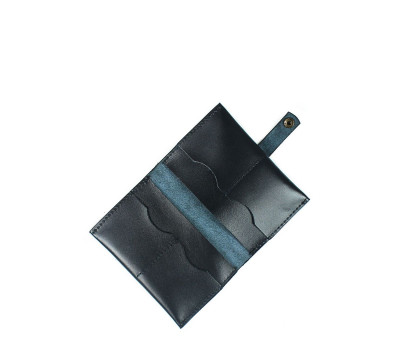 Шкіряна документниця синя - TW-DocHolder-blue-ksr The Wings