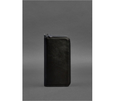 Шкіряне портмоне на блискавці 6.1 Чорне - BN-PM-6-1-g BlankNote