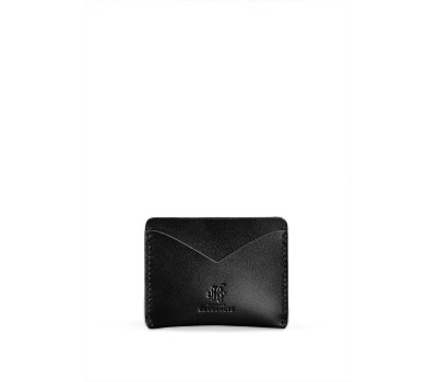 Шкіряна візитниця 5.0 вугільно-чорна - BN-KK-5-ygol BlankNote