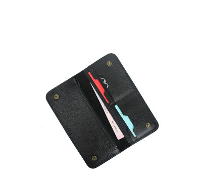 Шкіряне портмоне Mark 2 чорний сап'ян - TW-Mark-2-black-saf The Wings