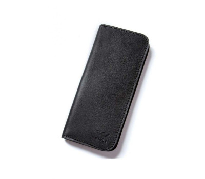 Шкіряне портмоне Middle чорний - TW-Middle-black-ksr The Wings