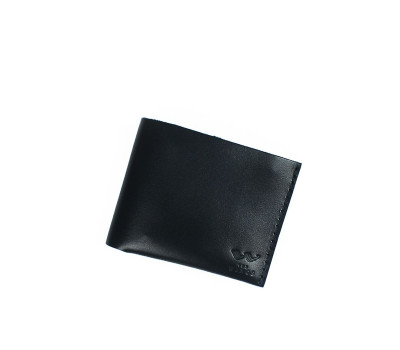 Кожаный кошелек Mini с монетницей черный - TW-CW-Mini-black-ksr The Wings