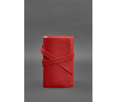 Жіночий шкіряний блокнот (Софт-бук) 1.0 Червоний - BN-SB-1-st-red BlankNote
