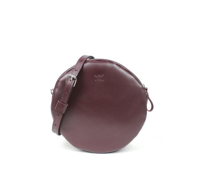 Шкіряна міні сумка Bubble бордова - TW-Babl-mars-ksr The Wings