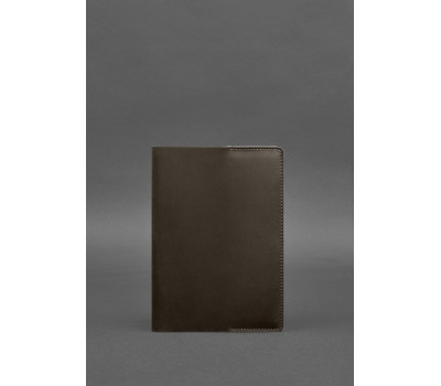 Шкіряна обкладинка для блокнота 6.0 (софт-бук) темно-коричнева - BN-SB-6-o BlankNote