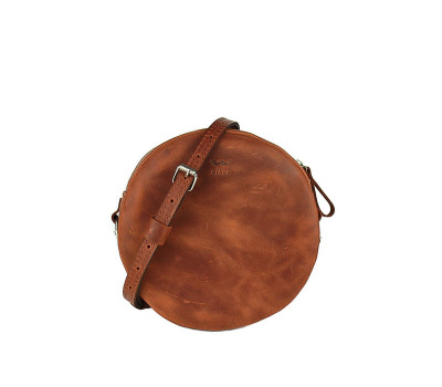 Шкіряна міні сумка Bubble коньячна вінтажна - TW-Babl-kon-crz The Wings