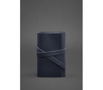 Шкіряний блокнот (Софт-бук) 1.0 Темно-синій Краст - BN-SB-1-st-navy-blue BlankNote