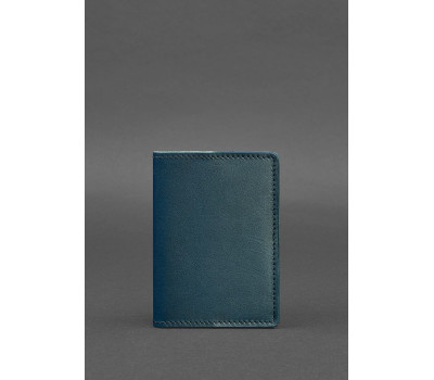 Шкіряна обкладинка для паспорта 1.3 зелена - BN-OP-1-3-malachite BlankNote