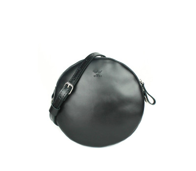 Шкіряна міні сумка Bubble чорна - TW-Babl-black-ksr The Wings