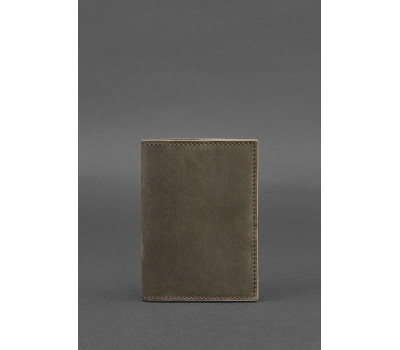 Шкіряна обкладинка для паспорта 1.2 темно-коричнева - BN-OP-1-2-o BlankNote