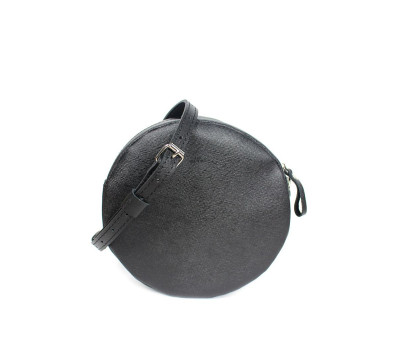 Шкіряна міні сумка Bubble чорна сап'ян - TW-Babl-black-saf The Wings