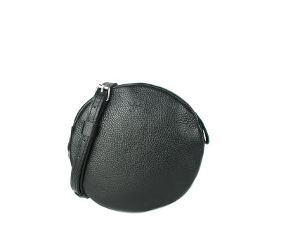 Шкіряна міні сумка Bubble чорна флотар - TW-Babl-black-flo The Wings