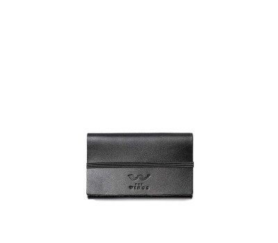 Шкіряний кардхолдер 3.0 чорний - TW-CardHolder-3-black-ksr The Wings