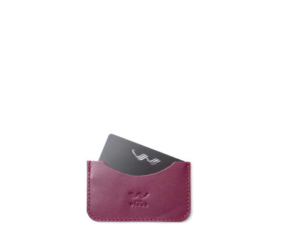 Шкіряний кардхолдер Pocket бордовий - TW-CardHolder-Poc-mars-ksr The Wings