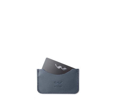 Шкіряний кардхолдер Pocket синій - TW-CardHolder-Poc-blue-ksr The Wings
