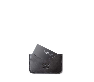 Шкіряний кардхолдер Pocket чорний - TW-CardHolder-Poc-black-ksr The Wings