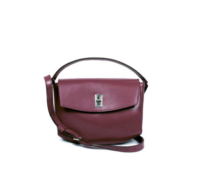 Женская кожаная мини-сумка Eve бордовая - TW-Iv-mars-ksr The Wings