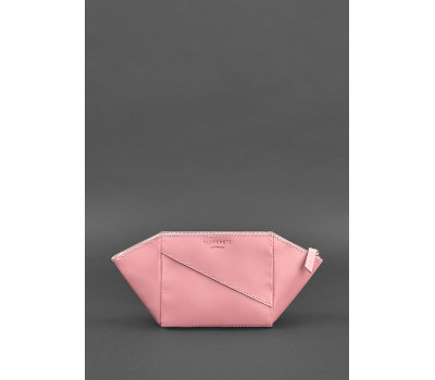 Жіноча рожева шкіряна косметичка Краст - BN-CB-2-pink-peach BlankNote