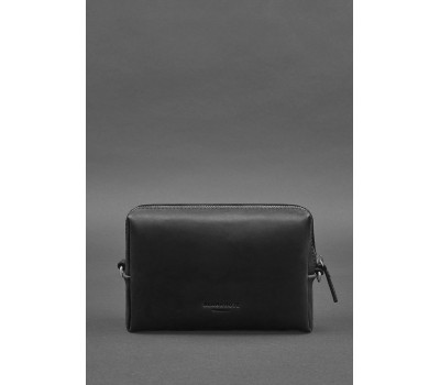 Шкіряна косметичка-несесер 3.0 Чорна Crazy Horse - BN-CB-3-g-kr BlankNote