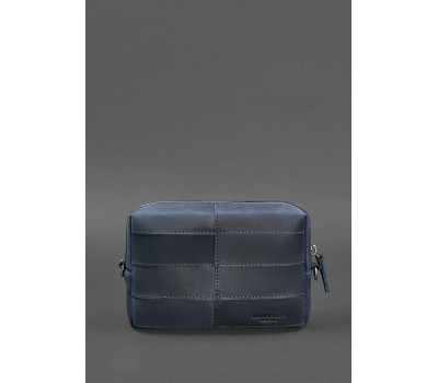 Шкіряна косметичка-несесер 3.1 Темно-синя Crazy Horse - BN-CB-3-1-nn BlankNote