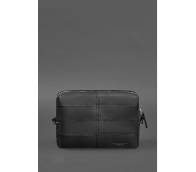 Шкіряна косметичка-несесер 3.1 Чорна Crazy Horse - BN-CB-3-1-g-kr BlankNote