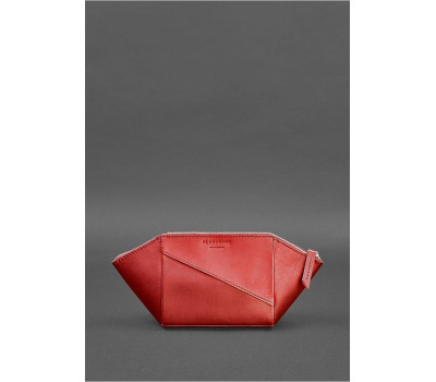 Жіноча шкіряна косметичка Червона - BN-CB-2-red BlankNote