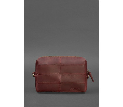 Шкіряна косметичка-несесер 3.1 Бордова Crazy Horse - BN-CB-3-1-vin-kr BlankNote