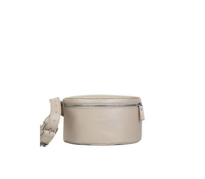 Жіноча шкіряна поясна сумка бежева - TW-BeltBag-beige-ksr The Wings