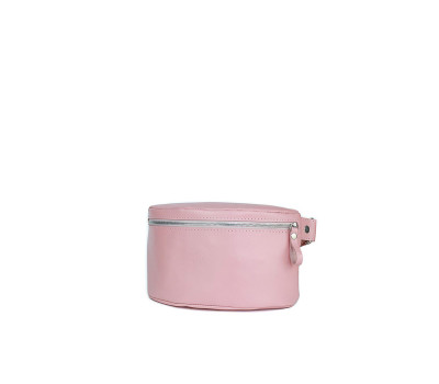 Женская кожаная поясная сумка розовая гладкая - TW-BeltBag-pink-ksr The Wings