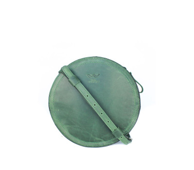 Жіноча шкіряна сумка Amy S зелена вінтажна - TW-Amy-small-green-crz BlankNote