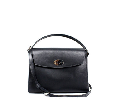 Жіноча шкіряна сумка Iris чорна - TW-Iris-black-ksr The Wings