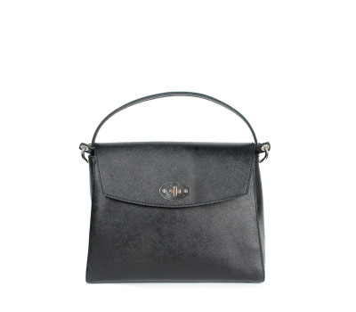 Жіноча шкіряна сумка Iris чорна сап'ян - TW-Iris-black-saf The Wings