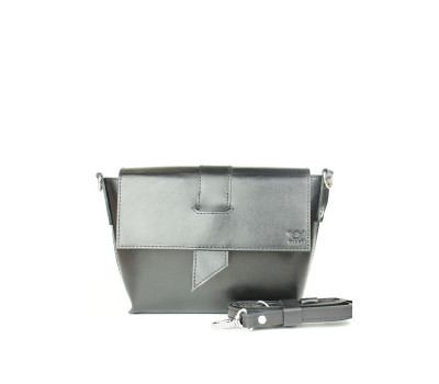 Жіноча шкіряна сумка Nora чорная - TW-Nora-black-ksr The Wings