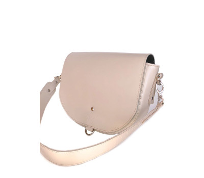 Женская кожаная сумка Ruby L бежевая - TW-Ruby-big-beige-ksr The Wings