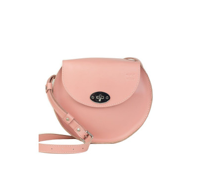 Женская кожаная сумка Круглая розовая - TW-RoundBag-pink-ksr The Wings