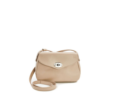 Жіноча шкіряна сумка Трапеция бежева - TW-Trapezoid-beige-ksr The Wings