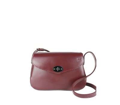 Женская кожаная сумка Трапеция бордовая - TW-Trapezoid-mars-ksr The Wings
