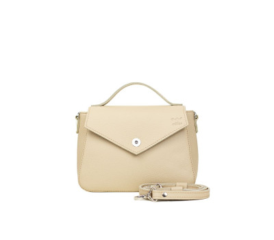 Женская кожаная сумочка Lili бежевая флотар - TW-Lily-beige-flo The Wings