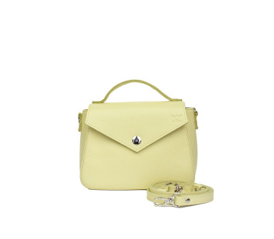 Жіноча шкіряна сумочка Lili лимонна флотар - TW-Lily-light-yell-flo The Wings