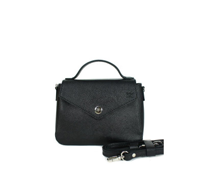 Жіноча шкіряна сумочка Lili чорная сап'ян - TW-Lily-black-saf The Wings