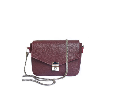 Женская кожаная сумочка Yoko бордовая флотар - TW-Yoko-mars-flo The Wings