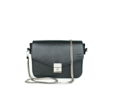 Женская кожаная сумочка Yoko черная флотар - TW-Yoko-black-flo The Wings