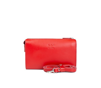 Женский кожаный клатч красный - TW-Mlatch-red-ksr The Wings