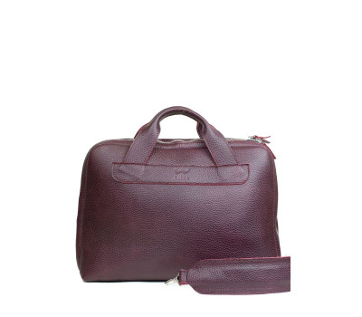 Шкіряна ділова сумка Attache Briefcase бордовий флотар - TW-Attache-Briefcase-mars-flo The Wings