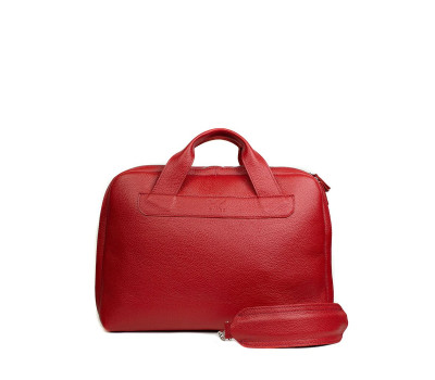 Шкіряна ділова сумка Attache Briefcase червоний флотар - TW-Attache-Briefcase-red-flo The Wings