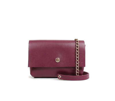 Кожаная мини-сумка Holiday бордовая - TW-Hollyday-mars-ksr The Wings
